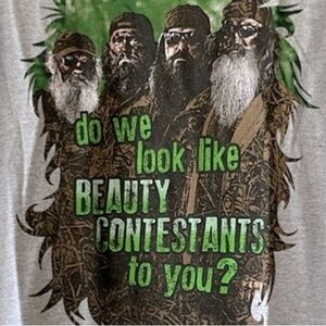 Duck Dynasty The Robertsons Gray Cotton Tshirt Mens XL